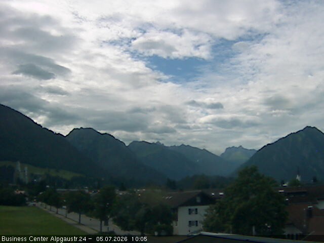 Archiv Foto Webcam Ortseingang Oberstdorf