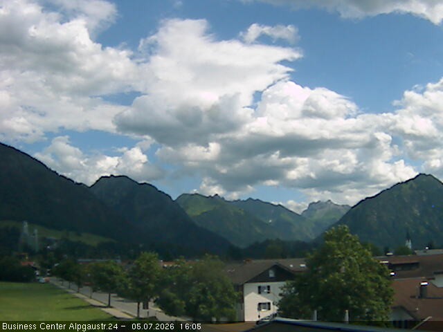 Archiv Foto Webcam Ortseingang Oberstdorf