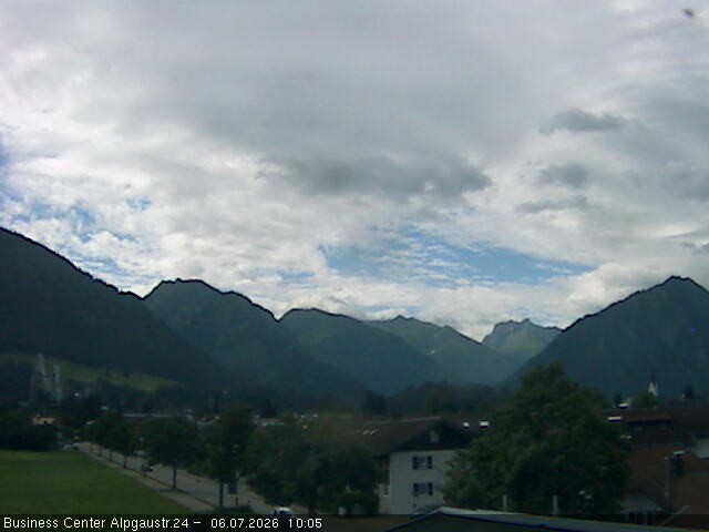 Archiv Foto Webcam Ortseingang Oberstdorf