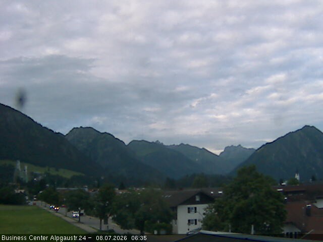 Archiv Foto Webcam Ortseingang Oberstdorf