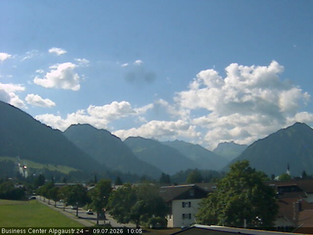 Archiv Foto Webcam Ortseingang Oberstdorf