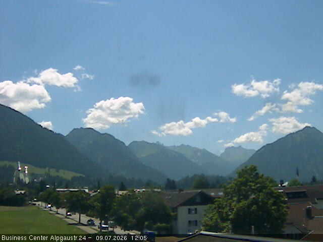 Archiv Foto Webcam Ortseingang Oberstdorf