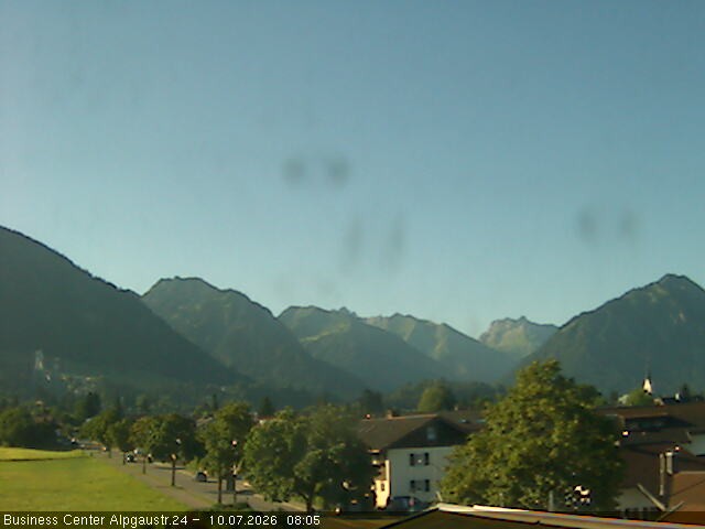 Archiv Foto Webcam Ortseingang Oberstdorf