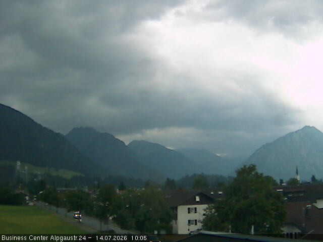 Archiv Foto Webcam Ortseingang Oberstdorf