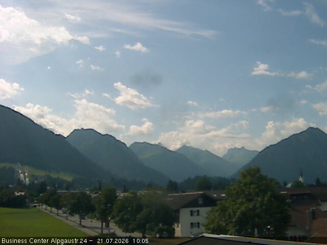 Archiv Foto Webcam Ortseingang Oberstdorf