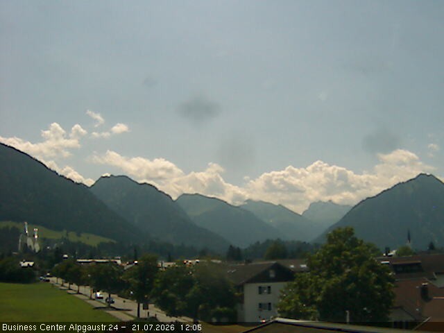 Archiv Foto Webcam Ortseingang Oberstdorf