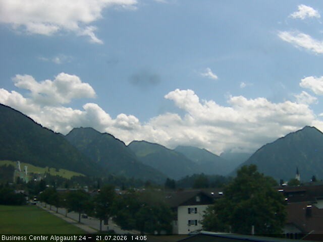 Archiv Foto Webcam Ortseingang Oberstdorf