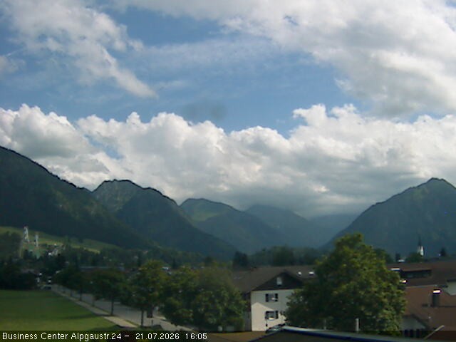 Archiv Foto Webcam Ortseingang Oberstdorf