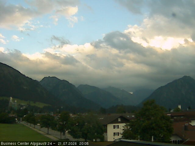 Archiv Foto Webcam Ortseingang Oberstdorf