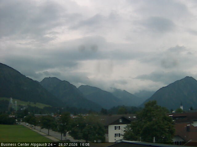 Archiv Foto Webcam Ortseingang Oberstdorf
