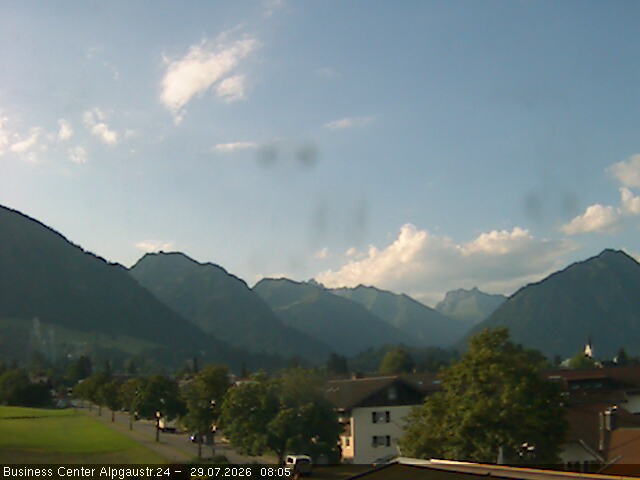 Archiv Foto Webcam Ortseingang Oberstdorf