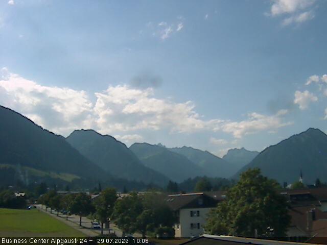 Archiv Foto Webcam Ortseingang Oberstdorf