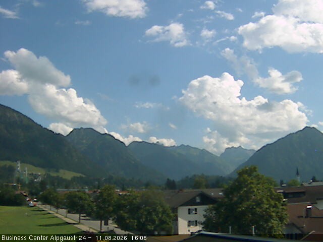 Archiv Foto Webcam Ortseingang Oberstdorf