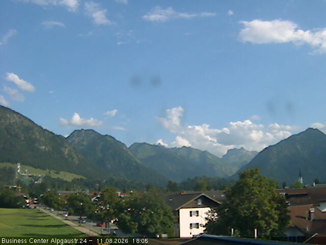Archiv Foto Webcam Ortseingang Oberstdorf