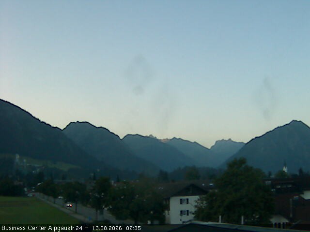 Archiv Foto Webcam Ortseingang Oberstdorf