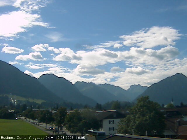 Archiv Foto Webcam Ortseingang Oberstdorf