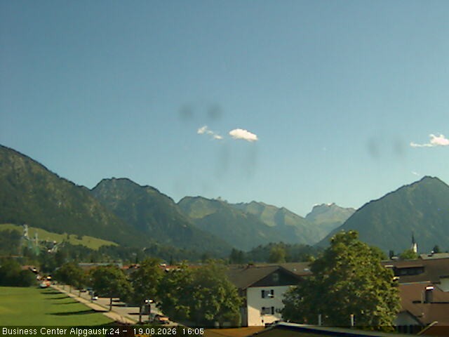 Archiv Foto Webcam Ortseingang Oberstdorf