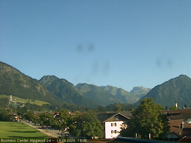 Archiv Foto Webcam Ortseingang Oberstdorf