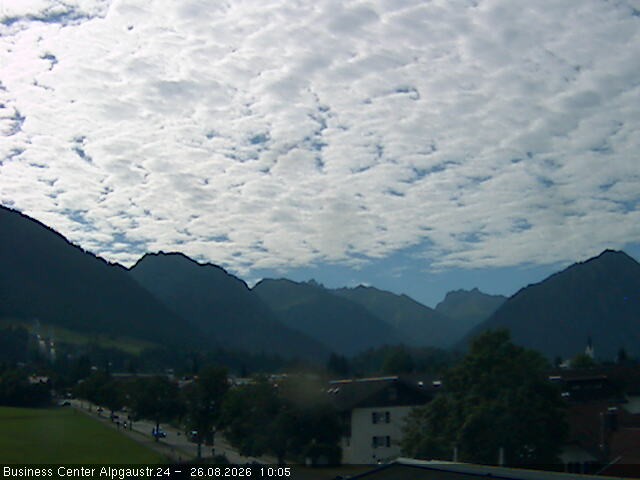 Archiv Foto Webcam Ortseingang Oberstdorf