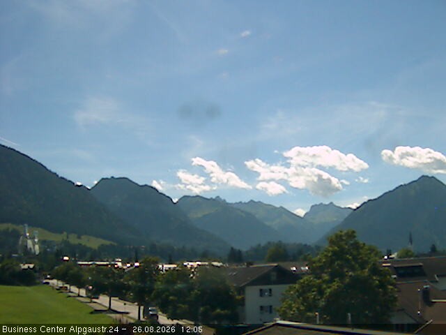 Archiv Foto Webcam Ortseingang Oberstdorf