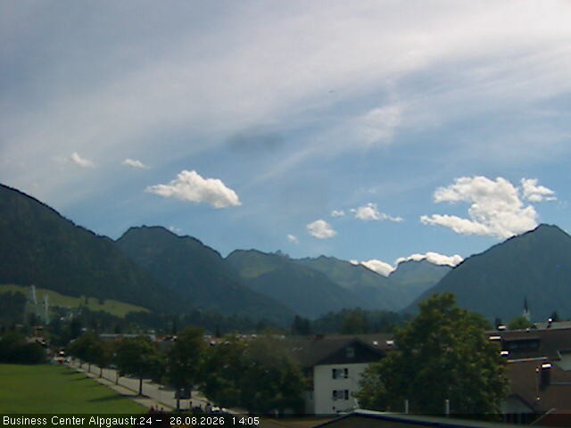 Archiv Foto Webcam Ortseingang Oberstdorf