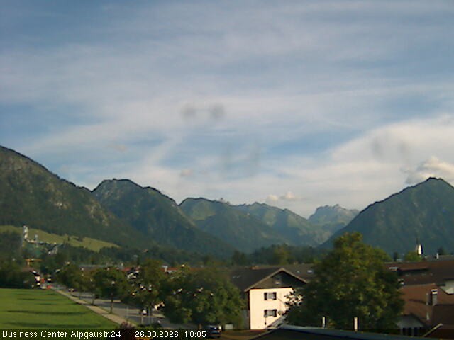 Archiv Foto Webcam Ortseingang Oberstdorf
