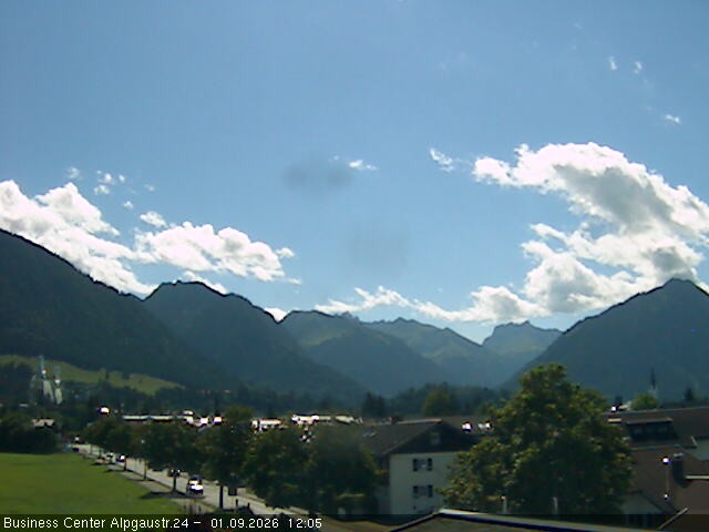 Archiv Foto Webcam Ortseingang Oberstdorf