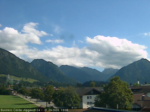 Archiv Foto Webcam Ortseingang Oberstdorf