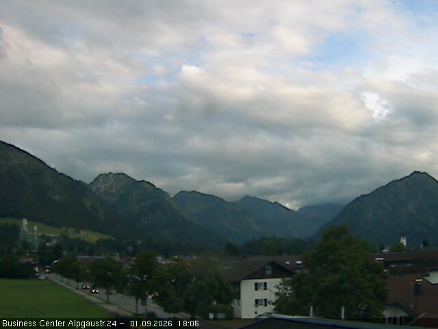 Archiv Foto Webcam Ortseingang Oberstdorf