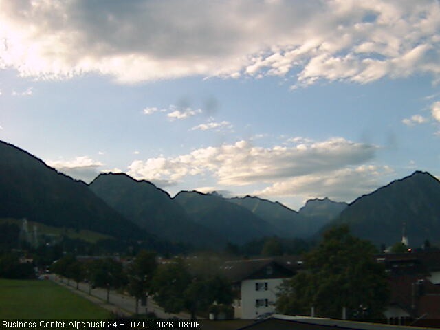 Archiv Foto Webcam Ortseingang Oberstdorf