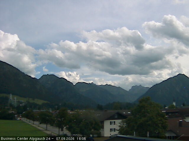 Archiv Foto Webcam Ortseingang Oberstdorf