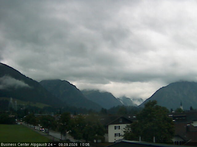 Archiv Foto Webcam Ortseingang Oberstdorf