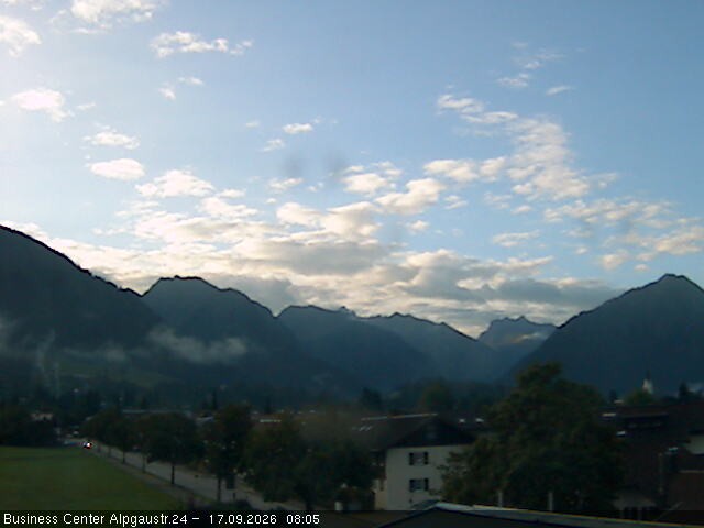 Archiv Foto Webcam Ortseingang Oberstdorf