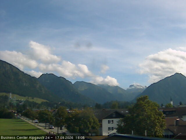 Archiv Foto Webcam Ortseingang Oberstdorf