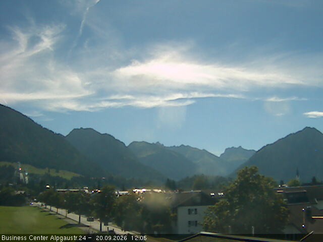 Archiv Foto Webcam Ortseingang Oberstdorf
