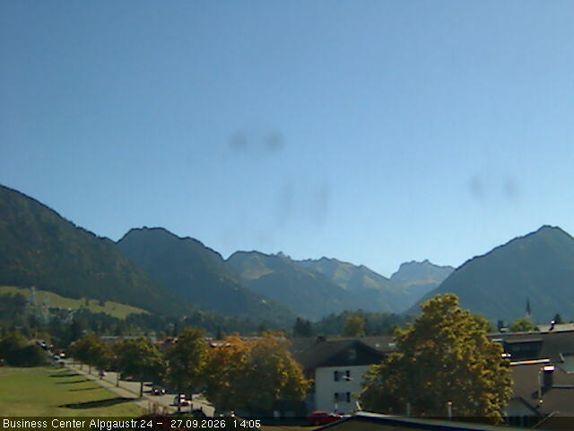 Archiv Foto Webcam Ortseingang Oberstdorf