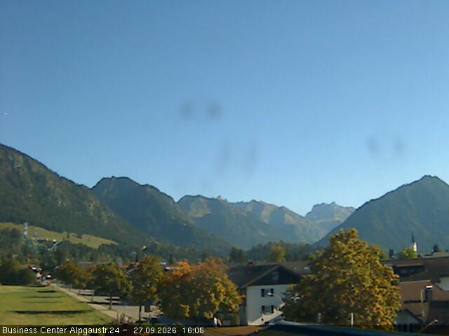 Archiv Foto Webcam Ortseingang Oberstdorf