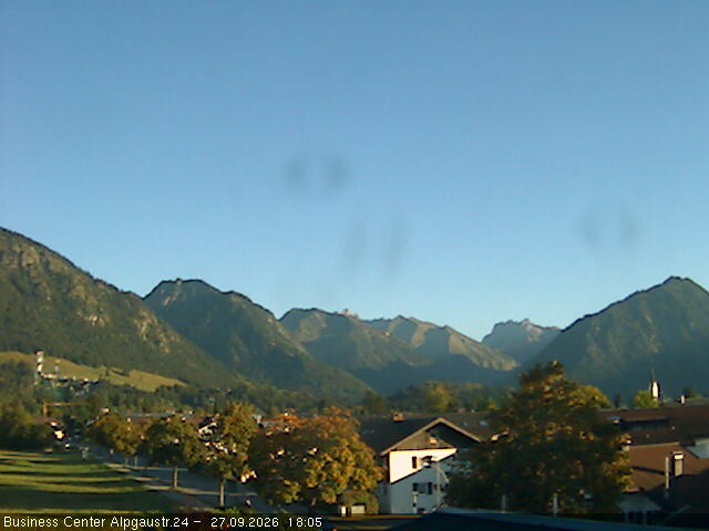 Archiv Foto Webcam Ortseingang Oberstdorf
