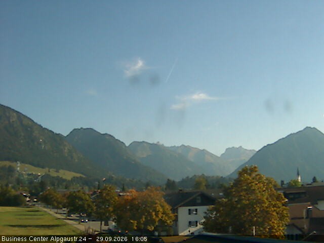 Archiv Foto Webcam Ortseingang Oberstdorf