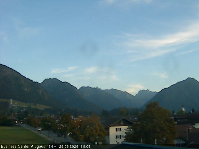 Archiv Foto Webcam Ortseingang Oberstdorf