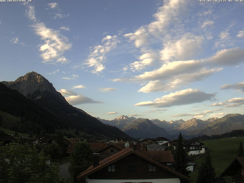 Archiv Foto Webcam Schöllang