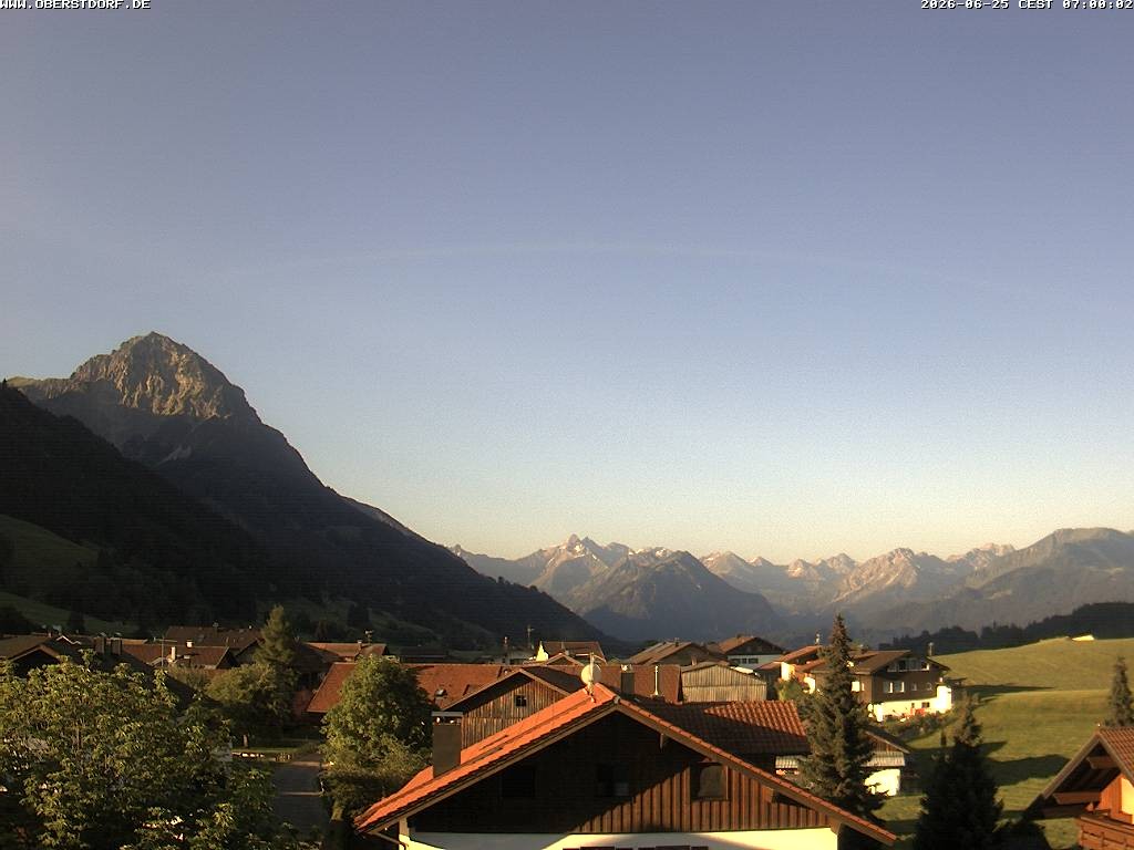 Archiv Foto Webcam Schöllang