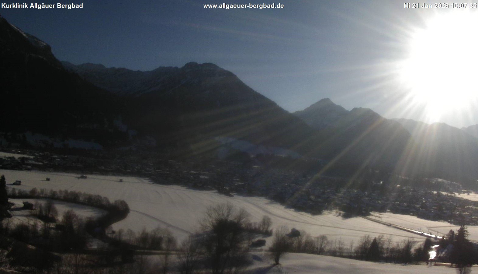 Archived image Webcam Oberstdorf Wellness Clinic