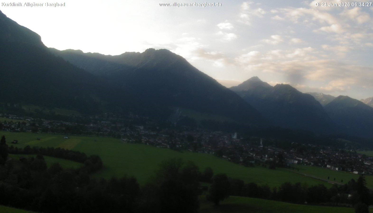 Archived image Webcam Oberstdorf Wellness Clinic