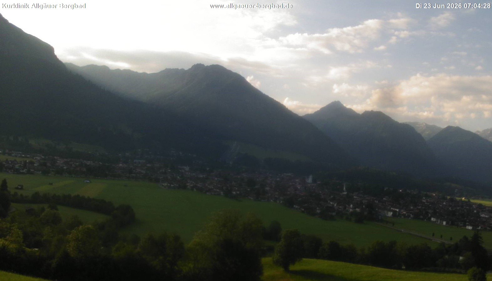 Archived image Webcam Oberstdorf Wellness Clinic
