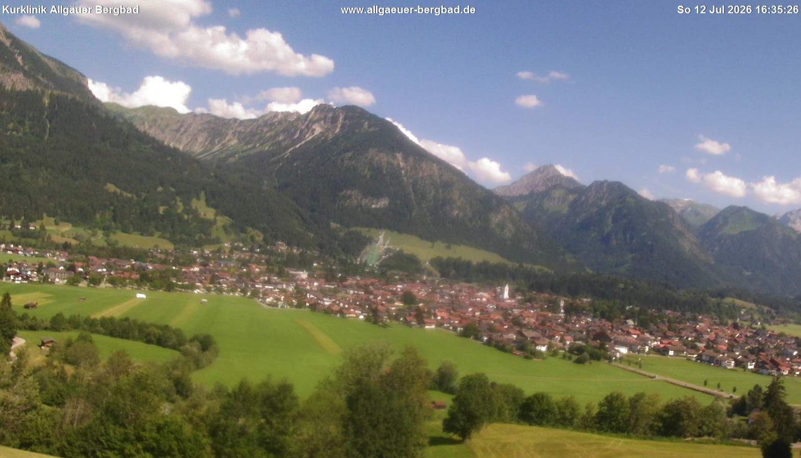 Archived image Webcam Oberstdorf Wellness Clinic
