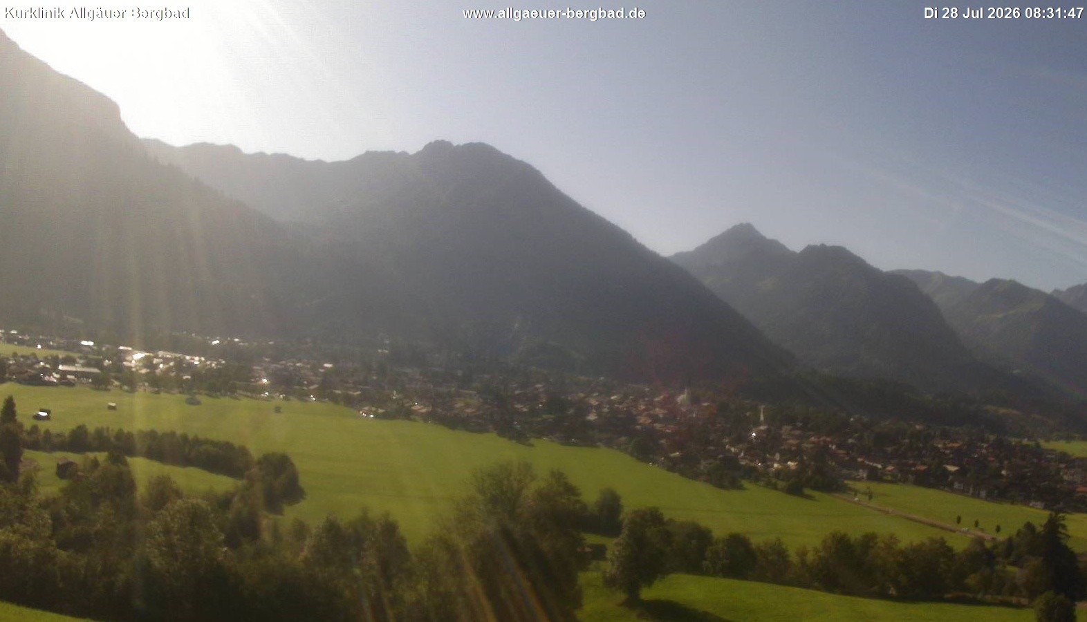 Archived image Webcam Oberstdorf Wellness Clinic