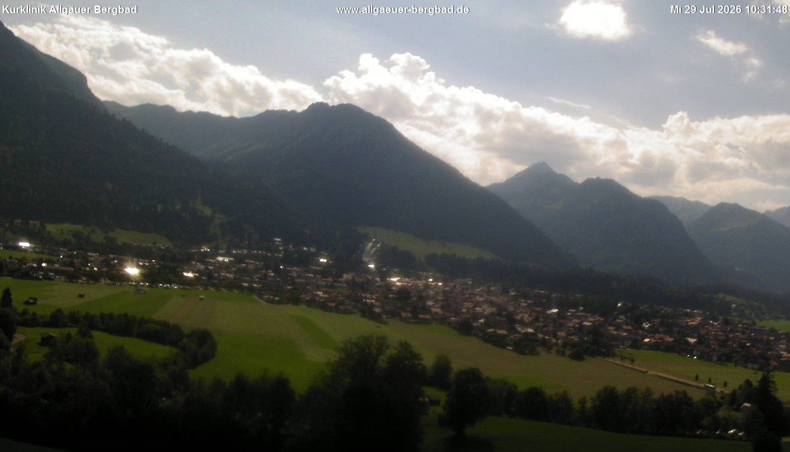 Archived image Webcam Oberstdorf Wellness Clinic