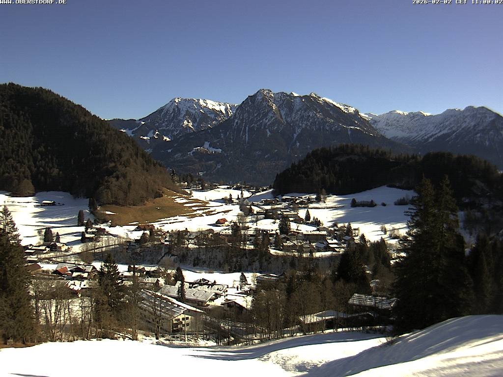 Archived image Webcam Nebelhorn and Rubihorn
