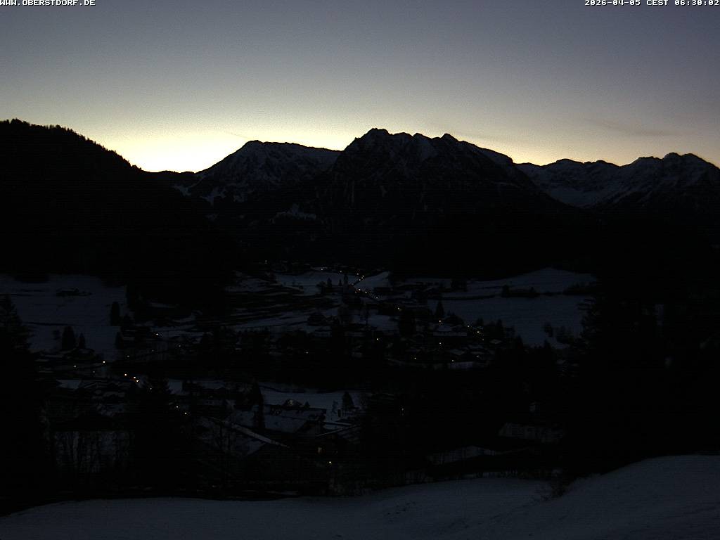 Archived image Webcam Nebelhorn and Rubihorn